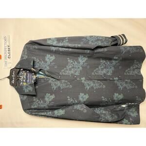 NWOT Robert Graham Men's Long Sleeve Button-Up Shirt with Floral Pattern